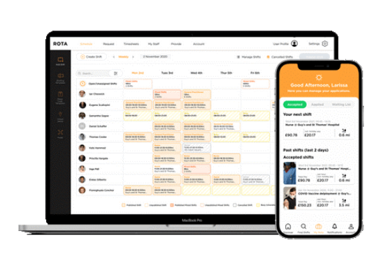 Rota App Mockup