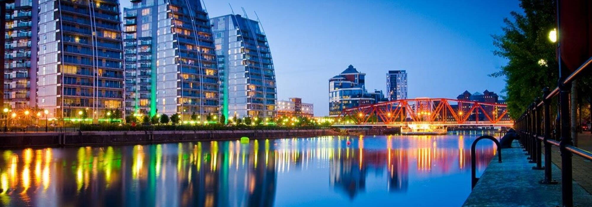 Night Time Image of Manchester Skyline